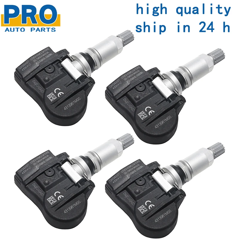 

43139-61M00 4PCS Tire Pressure Sensor For Suzuki Vitara SX4 S-cross Ignis Baleno Swift Jimmy 4313961M00 43130-61M00 4313061M00