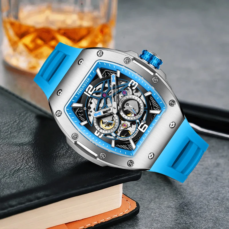 Zegarek mechaniczny LIGE FeelN – Skeleton Mechanical Watch recenzja i cena