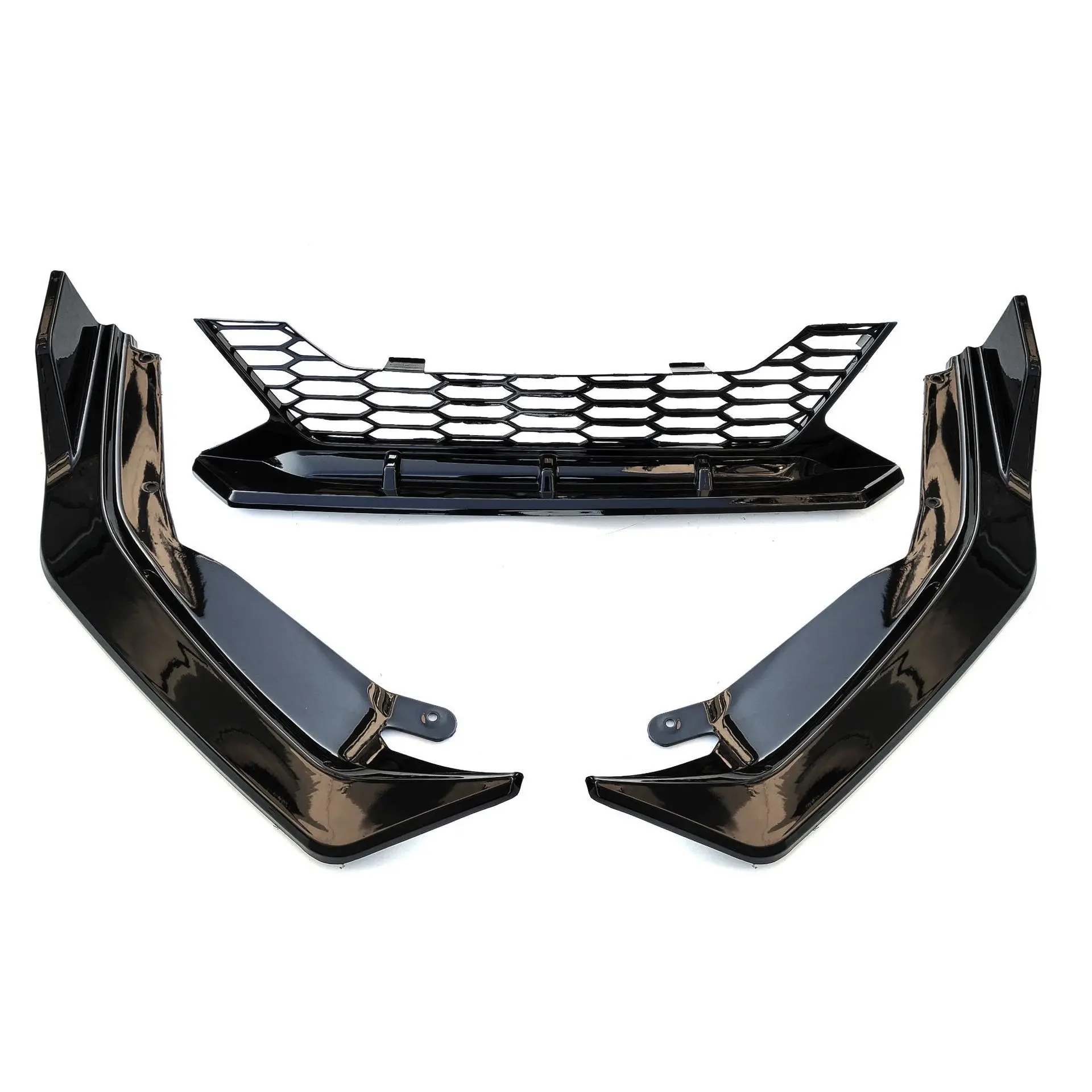 日産シルフィ14代目2020 2021 2022フロントバンパースポイラーリップロワーディフューザースプリッターチューニングガードグリル3PCSボディキット