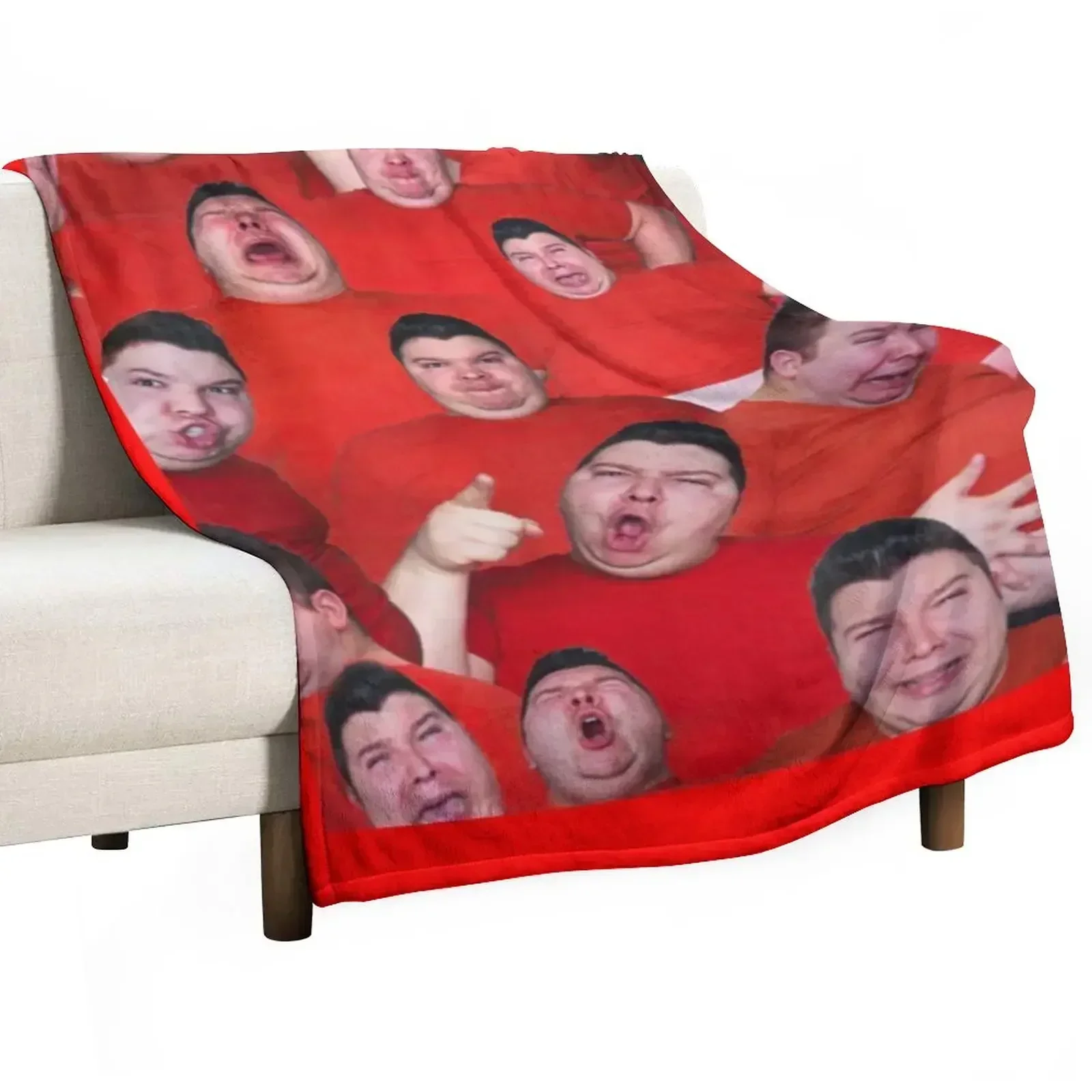 Nikocado Avocado Merch logo Throw Blanket Soft Big Loose Retros wednesday Fashion Sofas Heavy Blankets