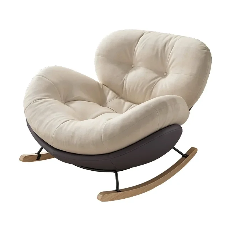 For Modern Luxury Living Room Chairs Rocking Recliner Chair Lounge Sofa Single Lazy Upholstered Adult Bedroom Relax Furniture