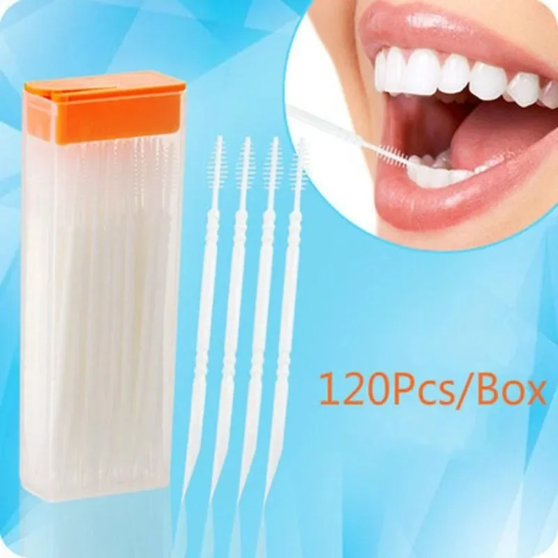 120 Pcs Portable Dental Floss Picks - Disposable Double-Headed Toothpicks for Home & Travel, An Ideal Christmas Gift for Teeth C