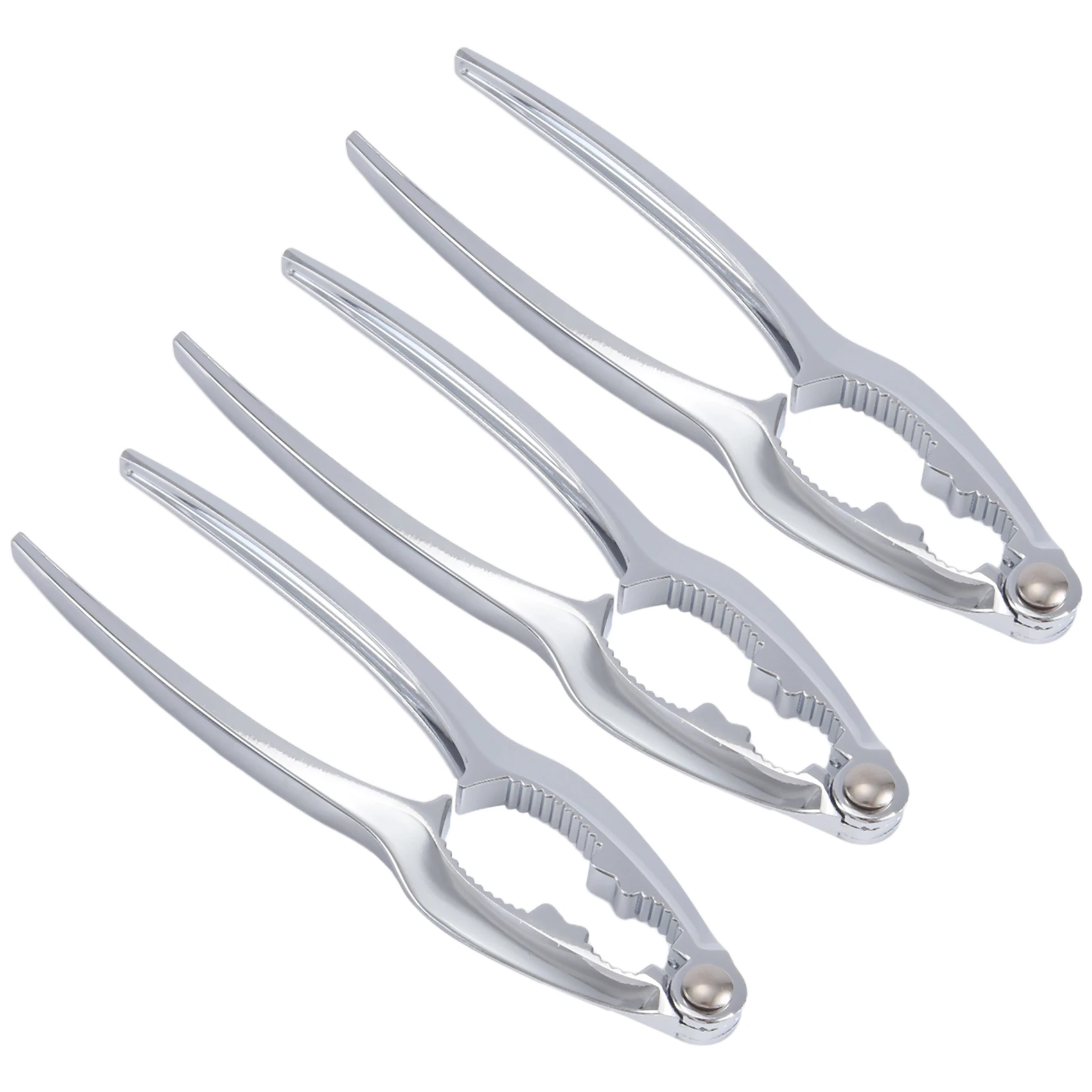 ABUN Crab Crackers Set 3 Pieces Seafood Tools Stainless Steel Lobster for Nut Crackers and Forks for Shellfish Easy Use