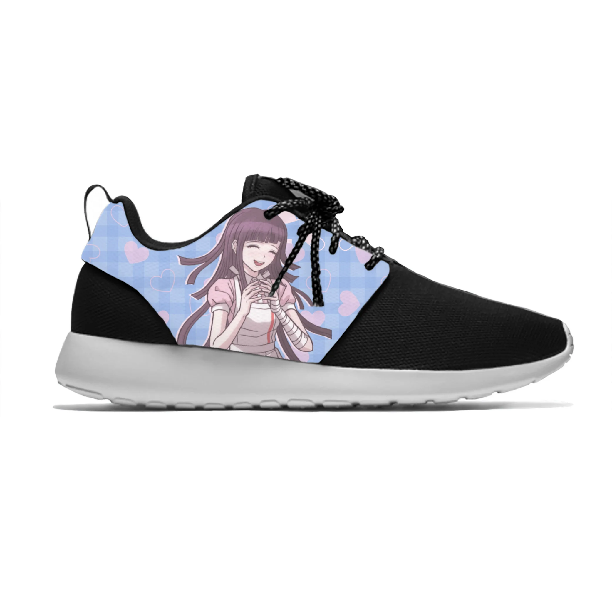 Anime Manga Cartoon Game Danganronpa Tsumiki Mikan Sport Running Shoes Casual Breathable Lightweight 3D Print Men Women Sneakers