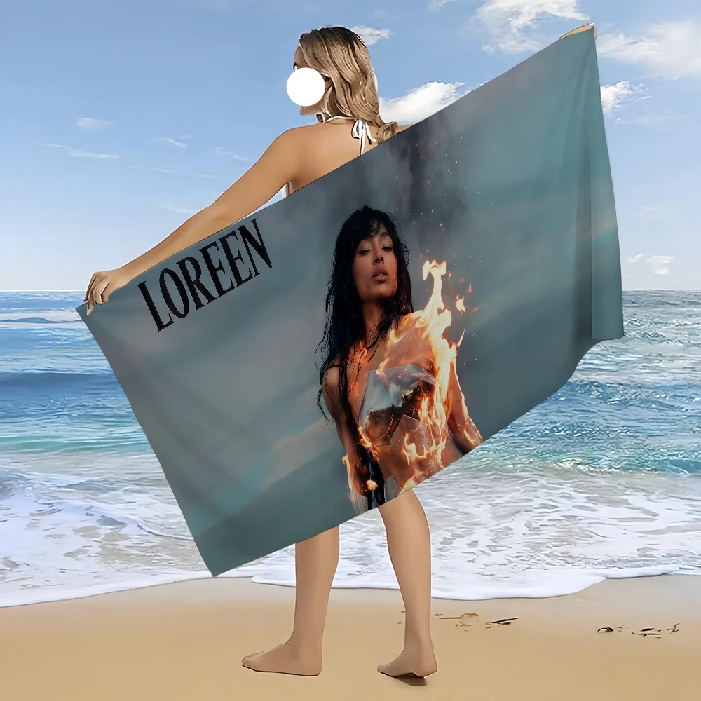 L-LoreenS WILDFIRE Towel Beach Bath Quick-Drying Lightweight Portable Sauna Camping Swim Pool Travel