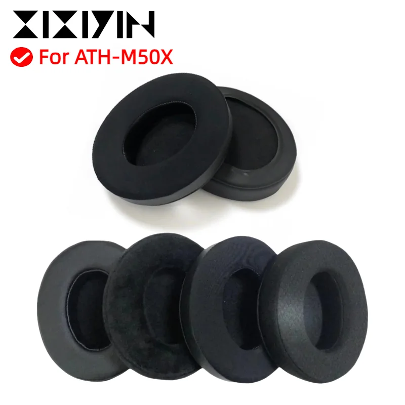 

Replacement Cooling Gel Football mesh memory sponge Ear Pads For ATH-M50X Headphones
