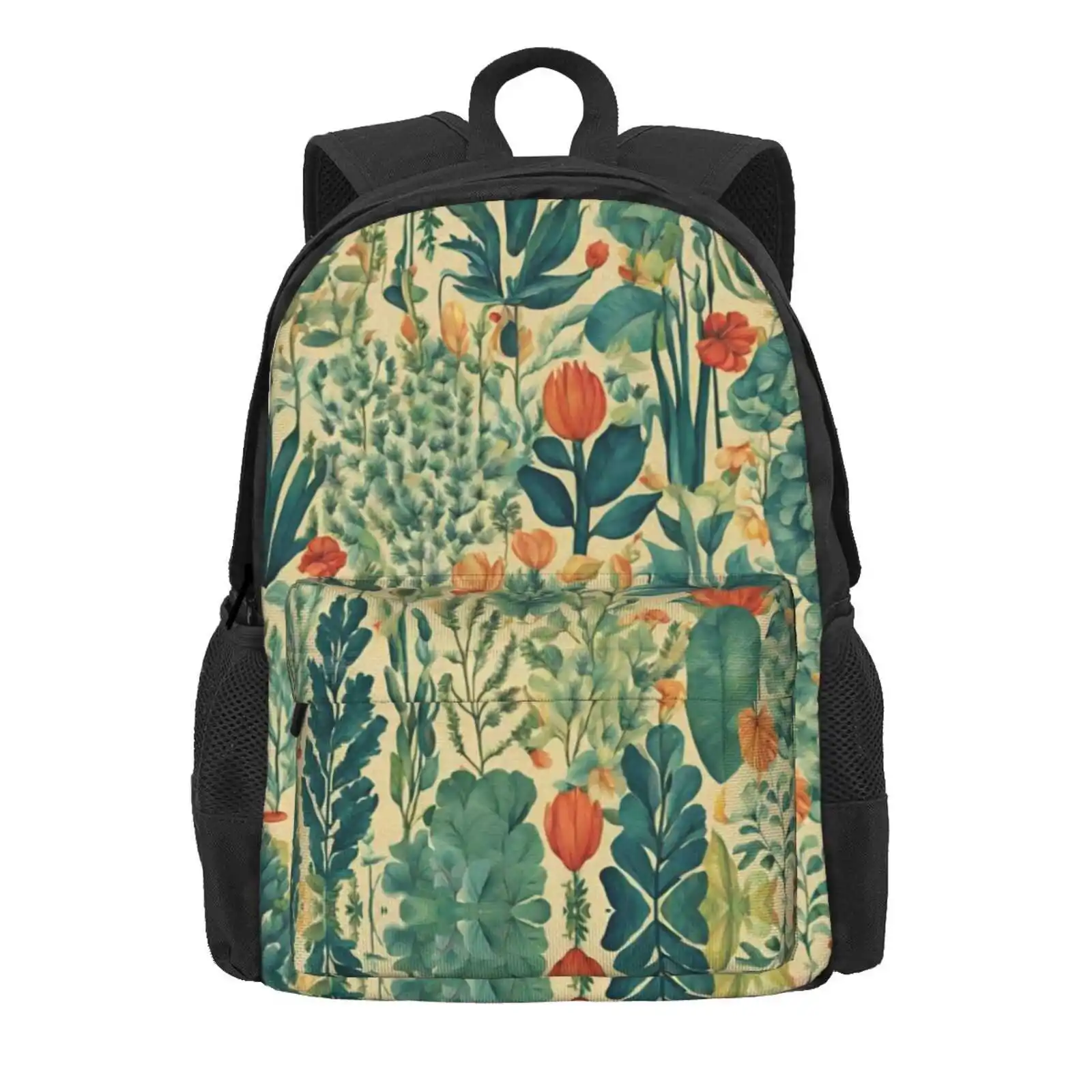 Plants And Flowers Hot Sale Schoolbag Backpack Fashion Bags Plant Exotic Nature Leaf Jungle Floral Beautiful Forest Foliage