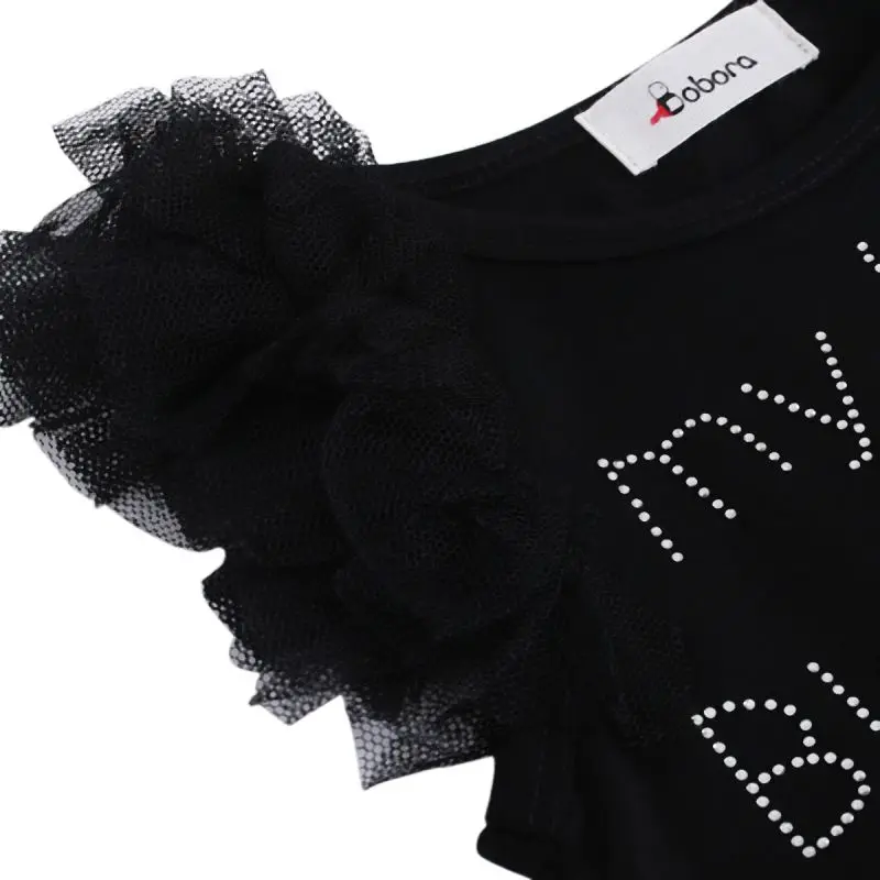 Baby Girl Clothes Lace Short Sleeve Letter Baby Rompers Newborn Photography Props Dress Infant Jumpsuits Cotton