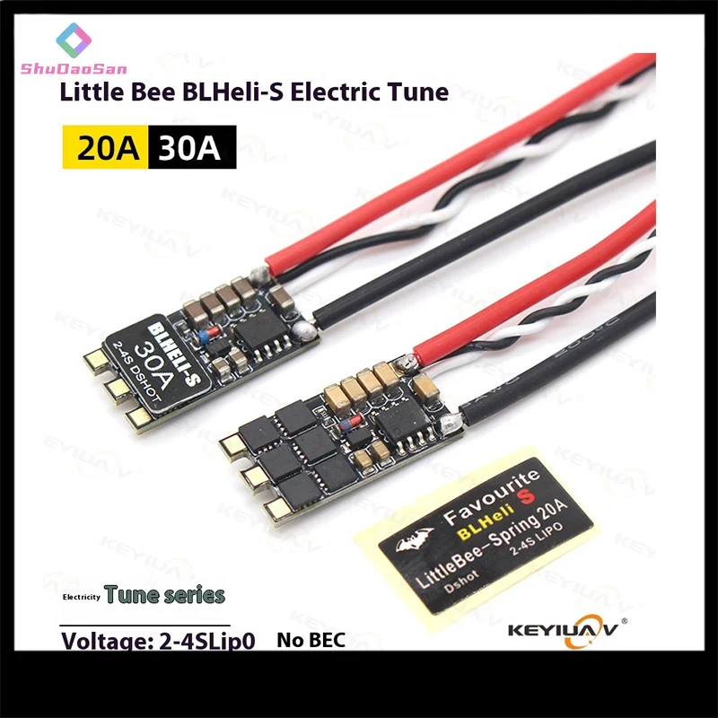 ของแท้ Bee Blheli-S 20a 30a Brushless ไฟฟ้าควบคุมรุนแรง Crossover Fpv FIXED Wing MINI