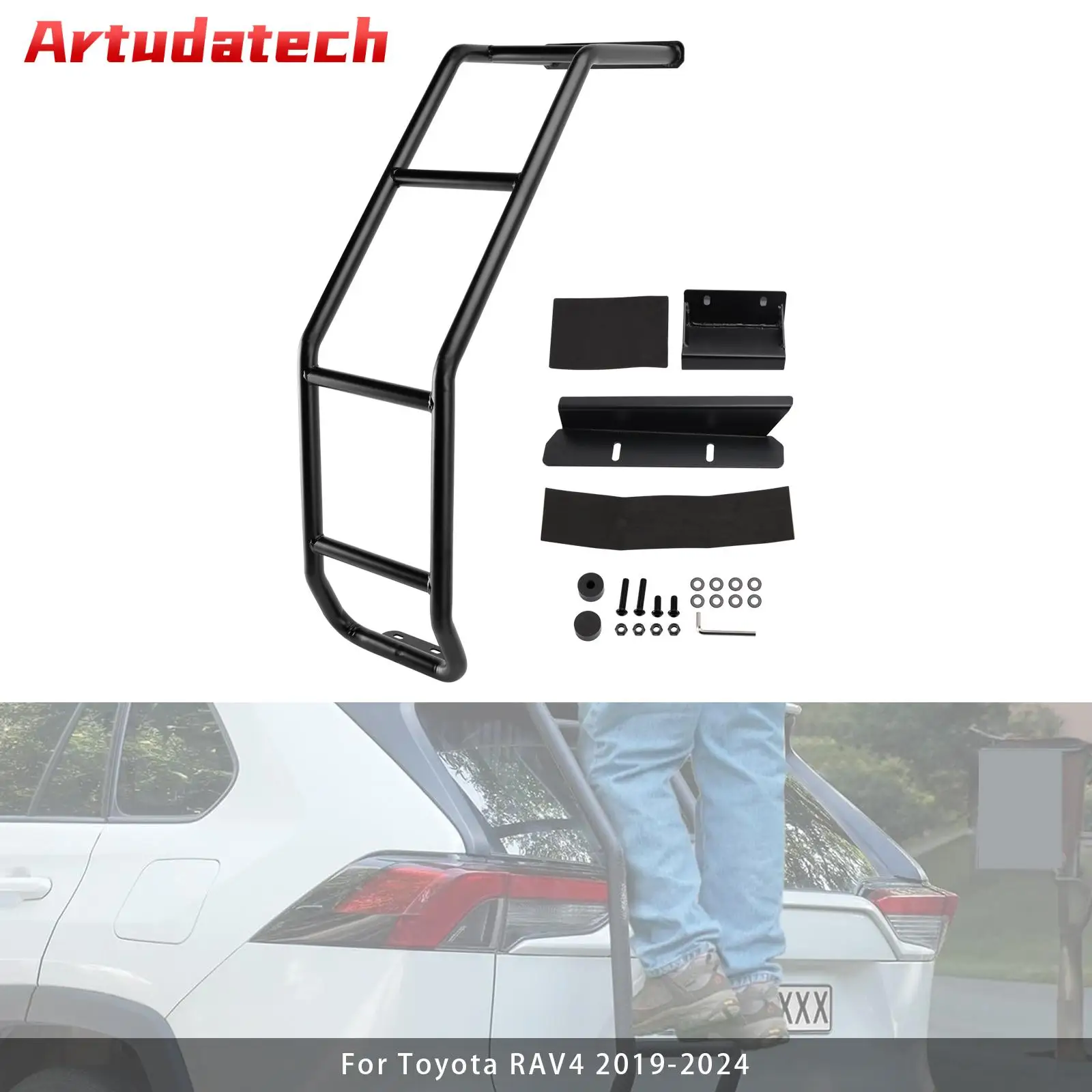 Artudatech Rear Gate Ladder Kit Left Side For Toyota RAV4 2019 2020 2021 2022 2023 2024 2025 Car Accessories