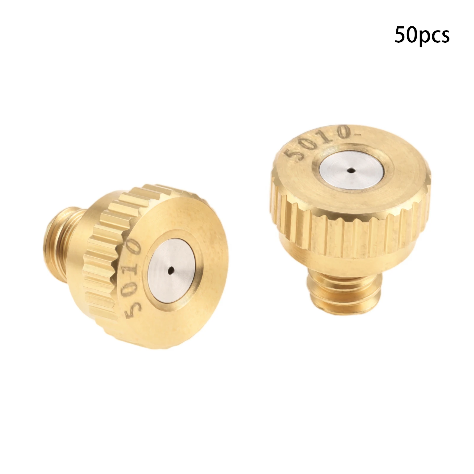 50PCS Leak-proof Brass Misting Nozzles 10/24 UNC For Greenhouses Landscaping Gardens Humidification Tool Accessories 0.2-0.5mm