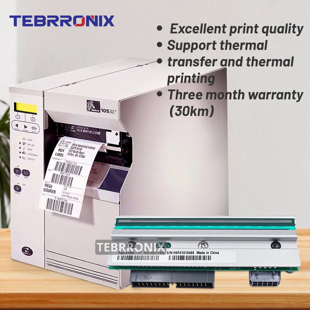 P 1053360 -018 Neuer Thermodruckkopf für Zebra 105SL Plus Barcode-Etikettendrucker 203dpi Druckkopf