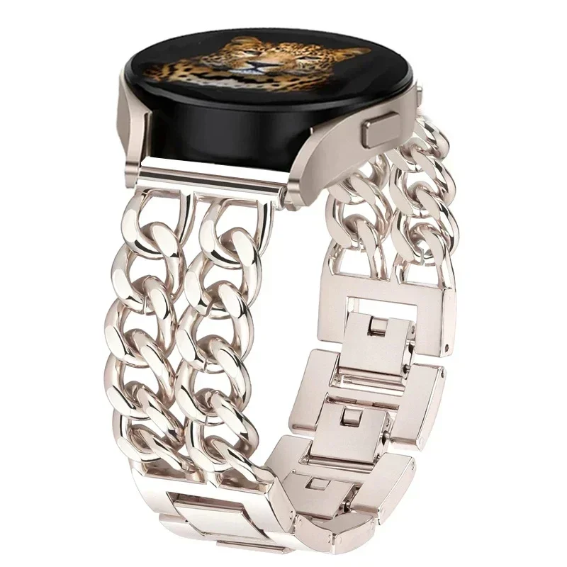 Metal band For Samsung Galaxy watch 6 5 4 Classic Luxury link bracelet Amazfit Bip 5/Bip3 pro/Balance/GTS/GTR 4 20-22mm strap