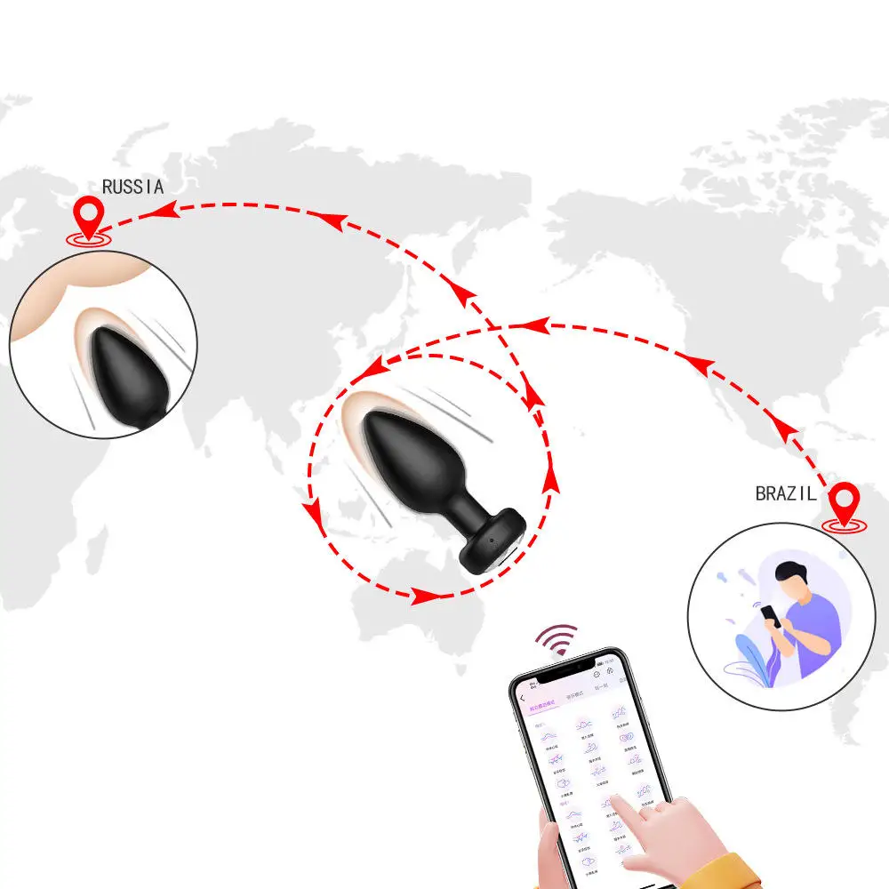 APP التحكم عن بعد الشرج المثيرة المكونات تدليك البروستاتا البظر تهتز الشرج الجنس لعب للرجال النساء صغيرة بعقب المكونات