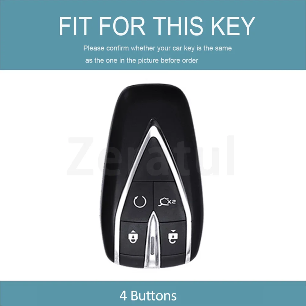 4 Buttons Auto Keyless Shell Fob Holder Protector For Changan CS35PLUS CS55PLUS CS75PLUS 2019 TPU Car Key Cover Bag Accessories