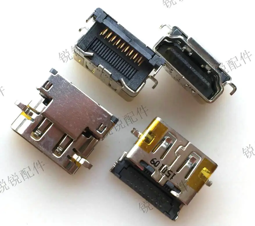 For imported HDMI connector 19P gold plated plate laptop HD interface HDMI motherboard