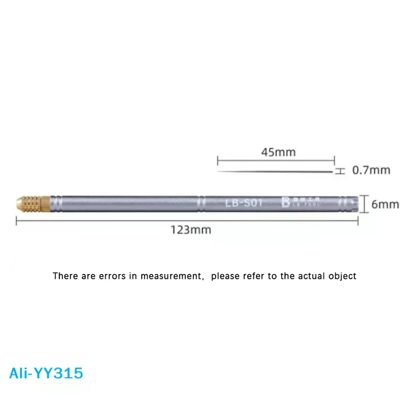 

【Y】Ultra-Light Handheld Knife Handle Non-Magnetic Needle Precision Compact Safe Design For Electronics Chip Repair Hand Tool
