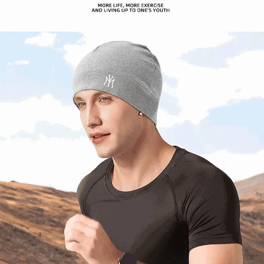 Trendy Beanie Hat Unisex - Hip-hop Streetwear Skull Cap, Breathable Stretch Knit for Couple Look, Fashion Outdoor Cycling Hat