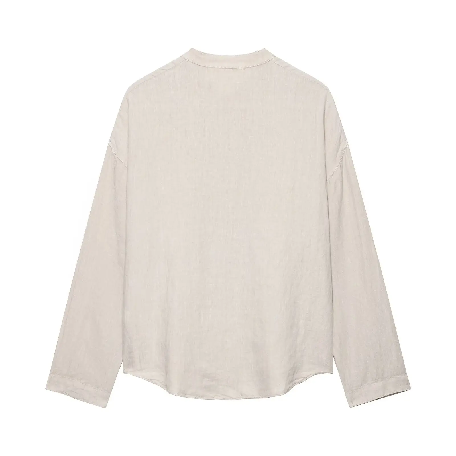 JNLEAOG Primavera Nuevo diseño de moda para mujer, csa de lino, chaqueta, plones, estilo casual, manga larga, con boto...