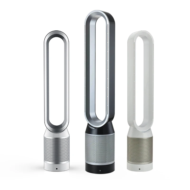 مروحة خالية من الشفرة 220 فولت للمنزل، مروحة برجية بحامل هادئ للغاية، مروحة توزيع بجهاز تحكم عن بعد