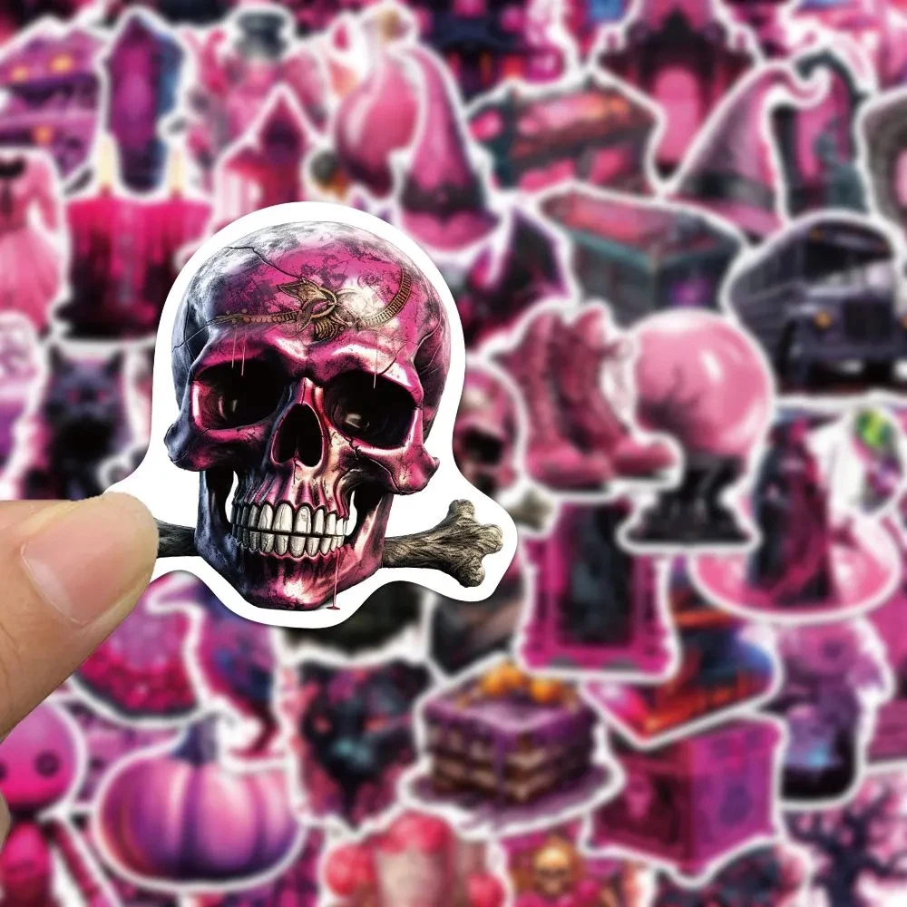 Desenhos animados Magic Skull Adesivos estéticos, decalques, laptop, guitarra, telefone, mala, diário do carro, decoração adesivo, brinquedos para crianças, 10 pcs, 30 pcs, 50pcs