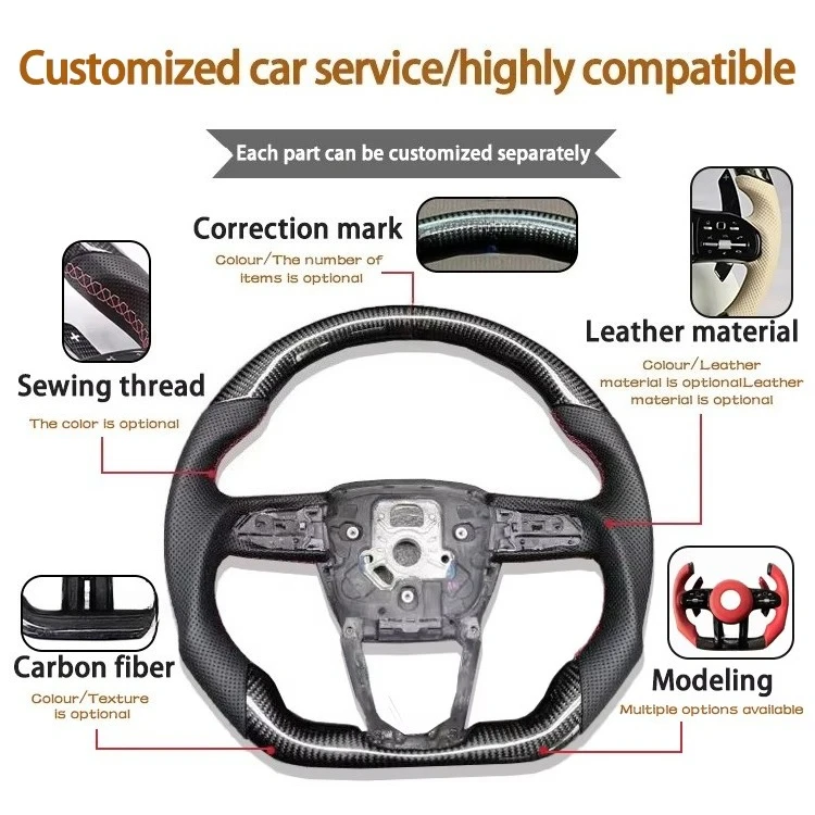 Steering Wheel Old Change New Carbon Fiber Dragonfly  Assembly A180 LC200 LE300