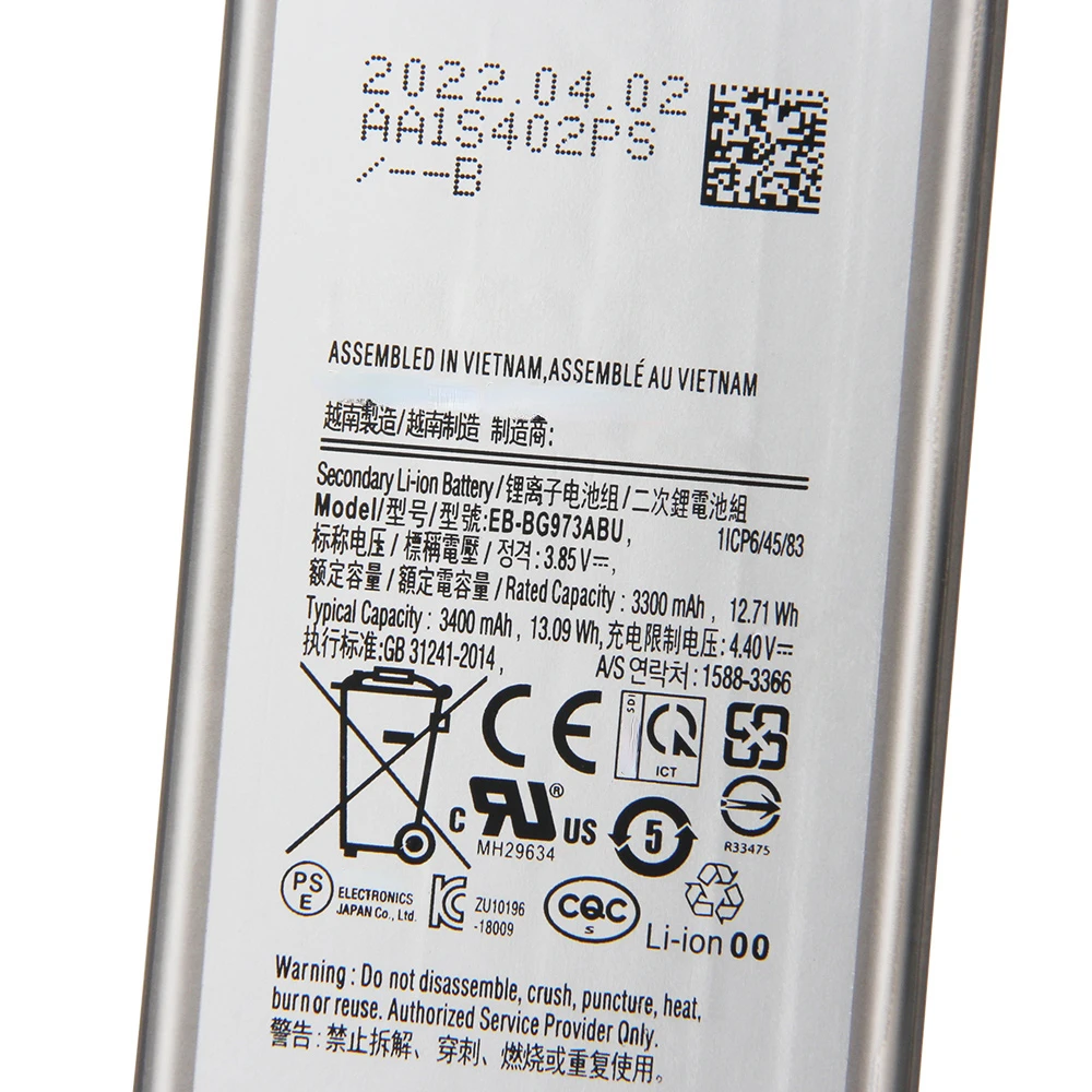 Bateria zapasowa EB-BG973ABU do SAMSUNG Galaxy S10 X SM-G9730 S10 EB-BG973ABE akumulator do telefonu 3400mAh