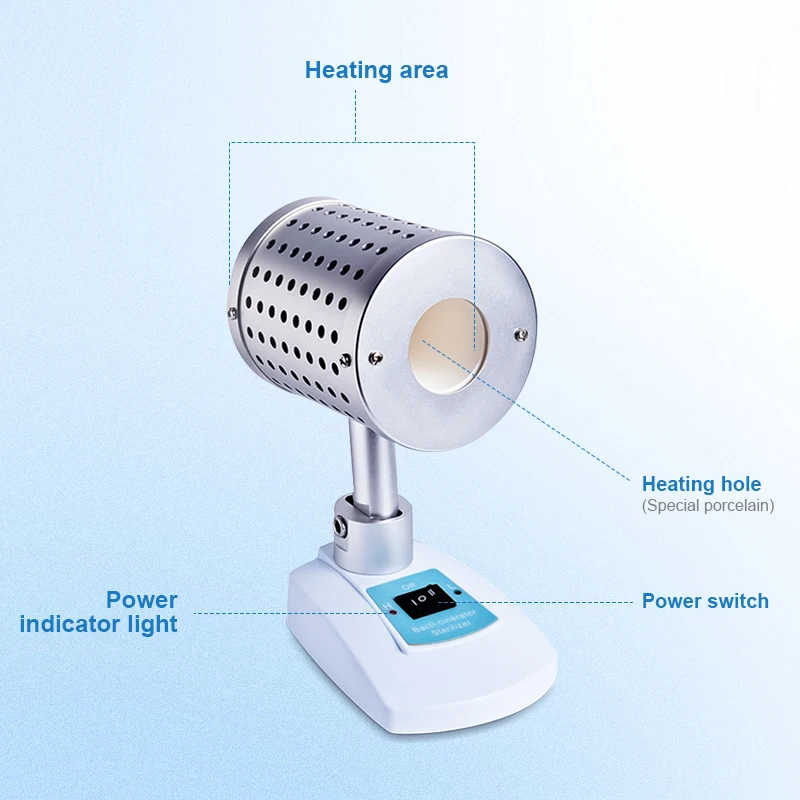 WESTTUNE Lab Infrared Sterilizer Bacti-Cinerator Inoculation Loop Sterilizer High Temperature Disinfection Rapid Sterilizer