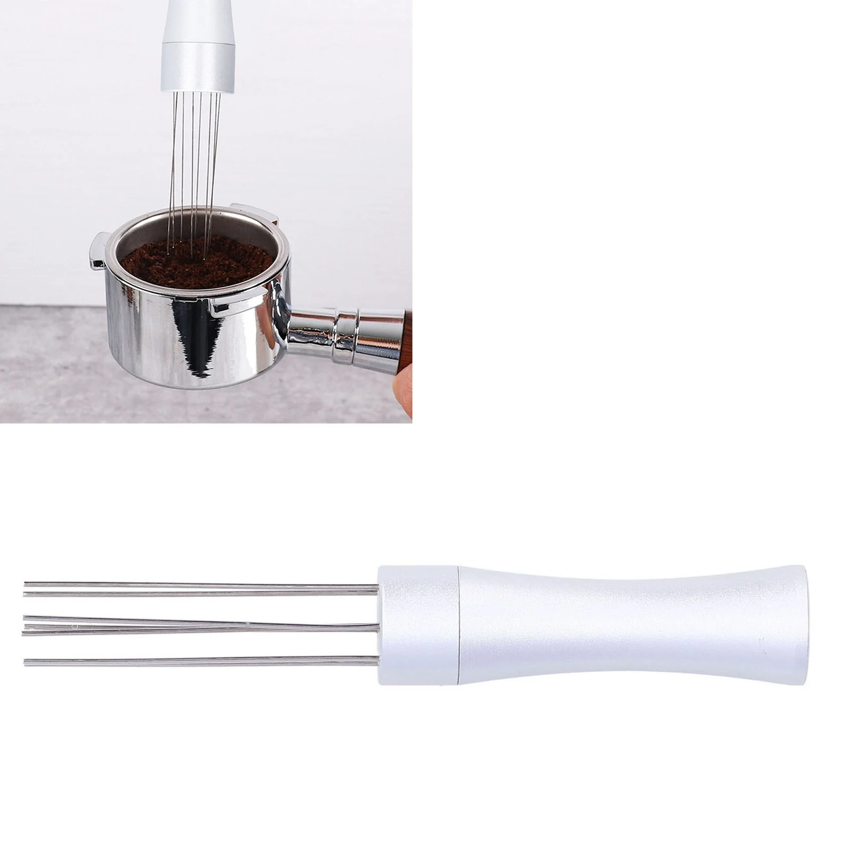 Espresso Coffee Stirring Needle Coffee Tamper Distributor Leveler Tool Needle Type Coffee Powder Distributor C