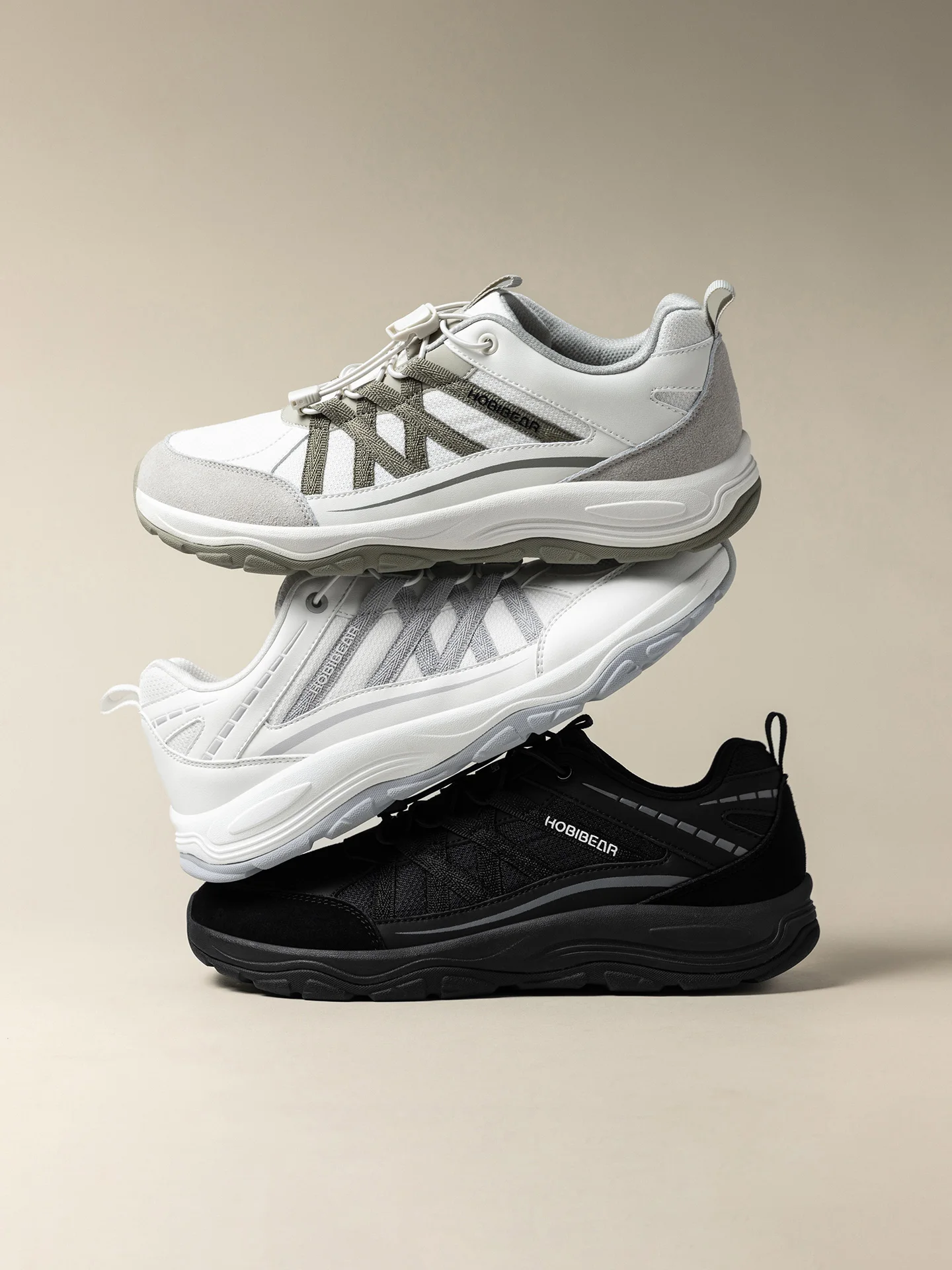 HOBIBEAR Unisex-Wanderschuhe mit breiter Zehenpartie, elastisches Band, Sneakers, Cross-Outdoor-Reise-Mesh-Laufschuhe für Männer und Frauen – Detail 12