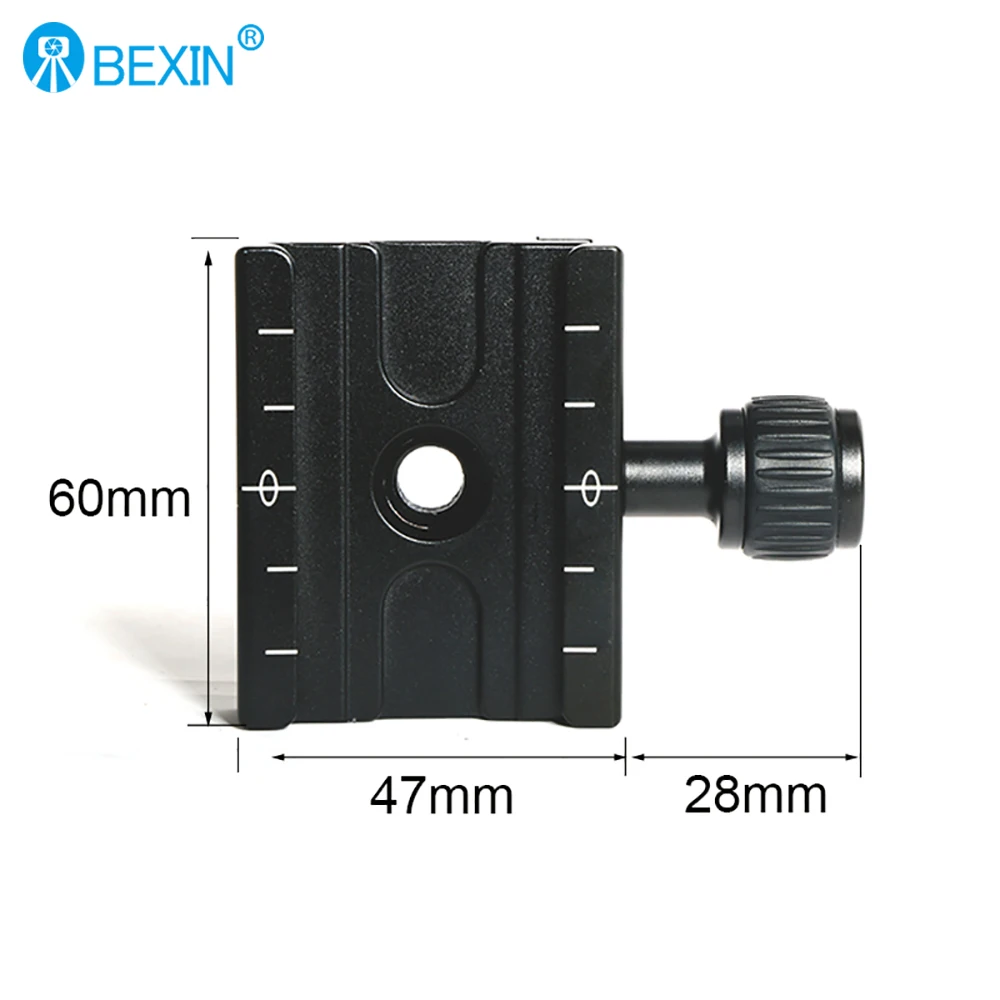 BEXIN QR-60S Camera Clamp Tripod Clamp Quick Release Clamp Ball Head RRS Compatible Adapter Mount Holder Bracket For Arca Swiss