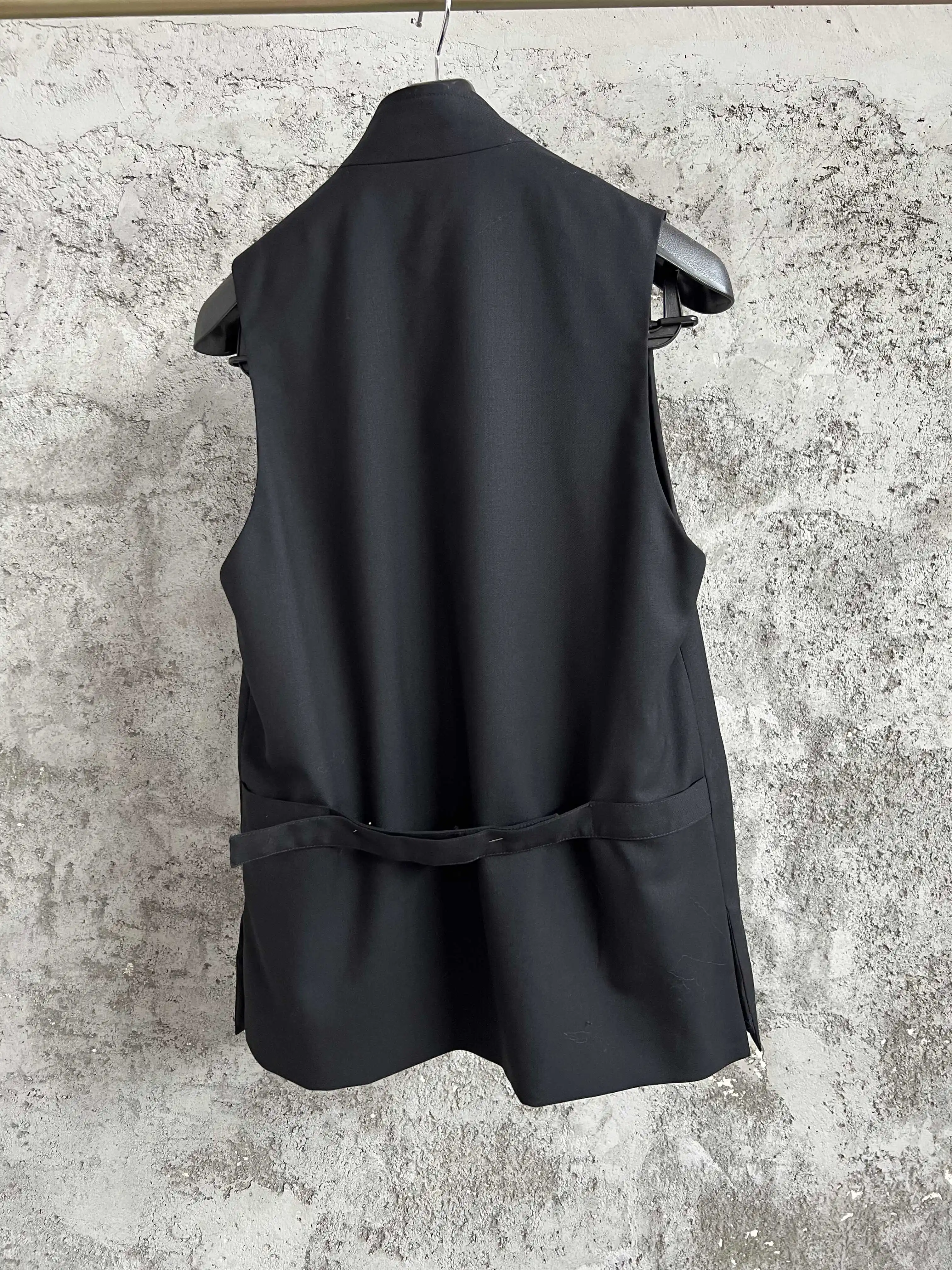 TOP-YAMAMOTO backrest printed suit linen printed short jacket Japanese dark style designer