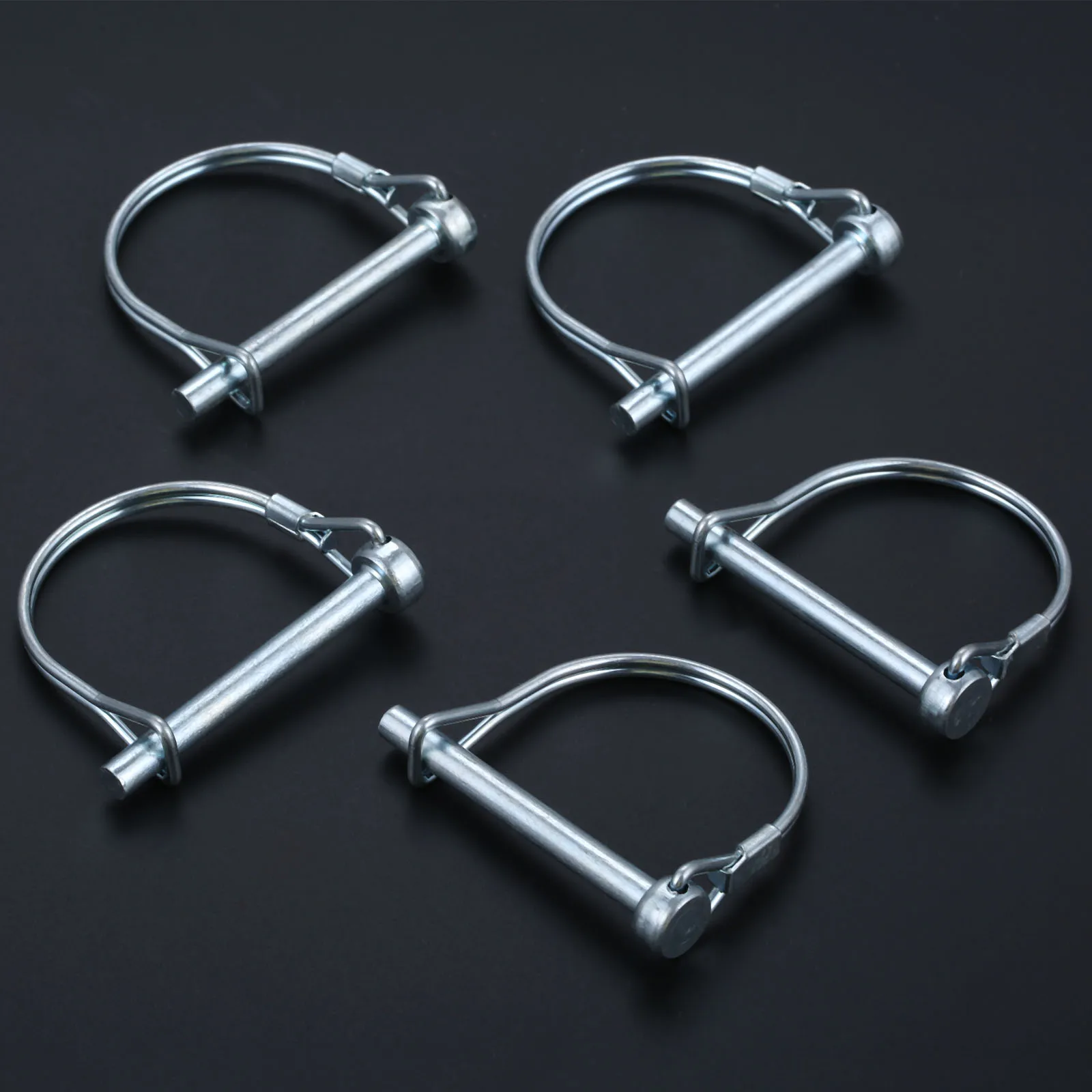 1Set D-Type Coupler Safety Pin For Trucks PTO Trailer Tractors Diggers Hitch Home Farming Lawn Garden Tool Accessories 6~12mm