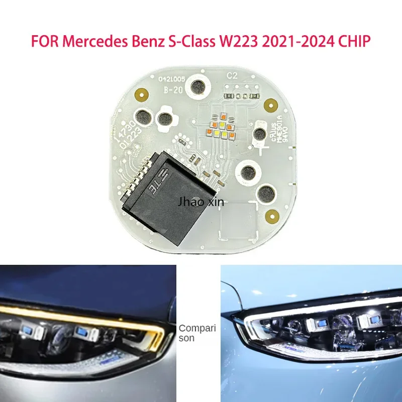 

White Light for Mercedes Benz S-Class W223 2021-2024 Car Headlights DRL Chip Ballast Chip Circuit Board Light Source Board Chip