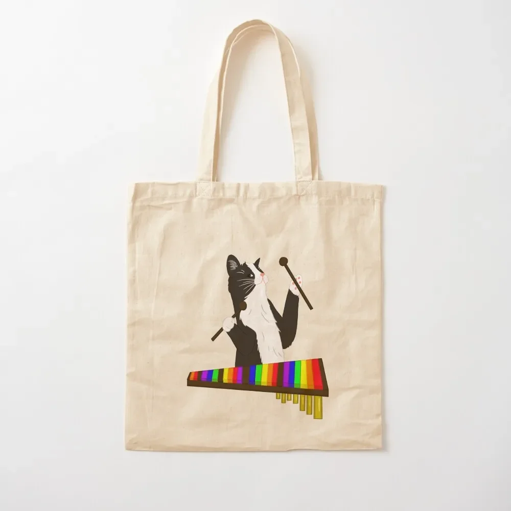 

Xylophone Cat Tote Bag shopper bags for women canvas tote shoping bag Tote Bag