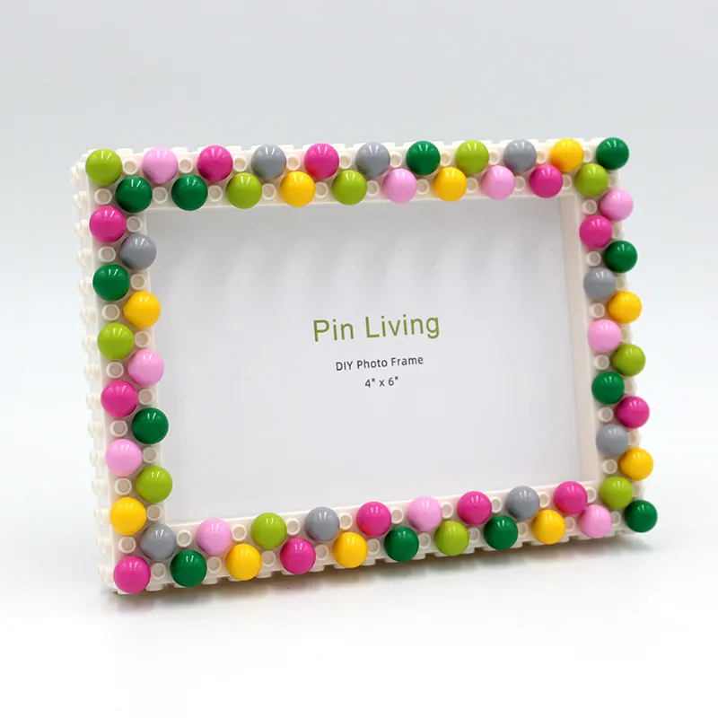 Modern Simple Children's DIY Candy Style Photo Frame Wall Handmade Creative Activity Gifts Parent-Child Display Table Decor