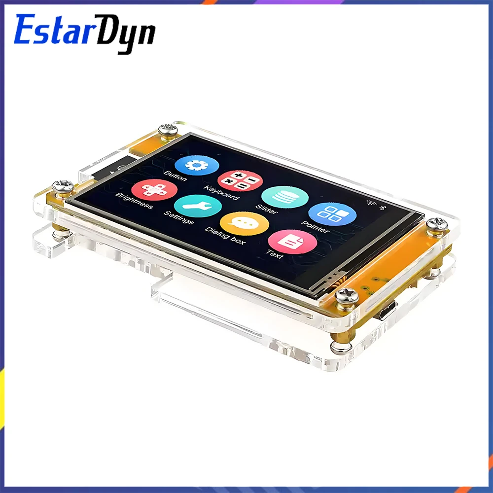 ESP32-Entwicklungsboard, 2,8 Zoll TFT-LCD-Touchscreen, WiFi BLE Dual Core mit Vitrine für Arduino IoT Smart Home-Projekte