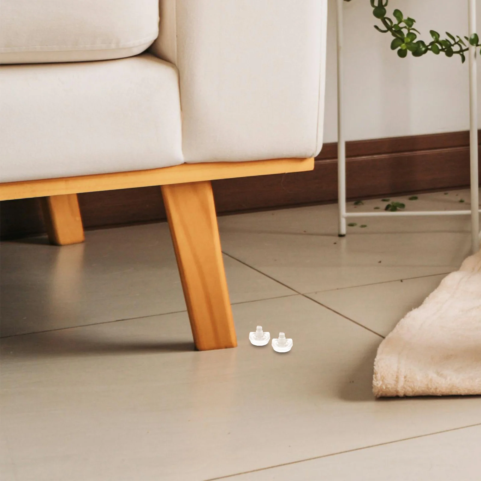 

16Pcs Chair Hole Plug Silent Foot Pads Nail-on Furniture Leg Protectors Anti-Slip Chair Feet Pads Table Couch Floor Protectors