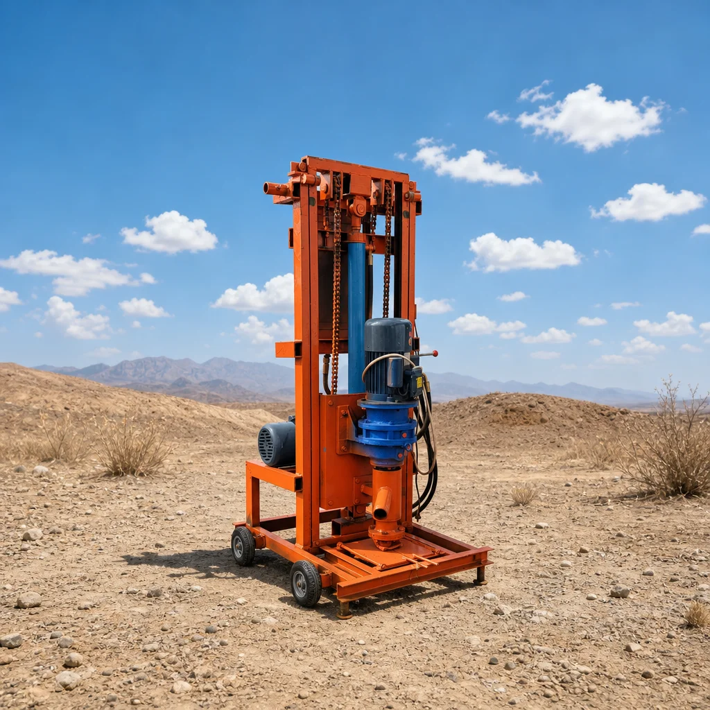 Customized Water Well Drilling Machine 100m Drilling Depth Stable Performance Hydraulic Drive Domestic Type