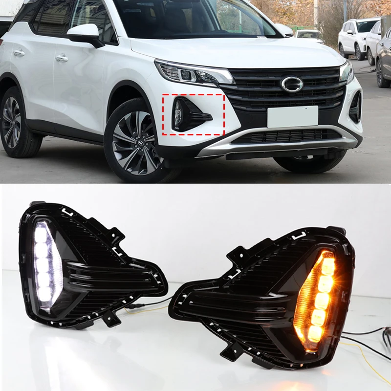

Car Headlight DRL Fog Lamp Daylights For Fit Trumpchi GS4 2020 LED Daytime Running Light