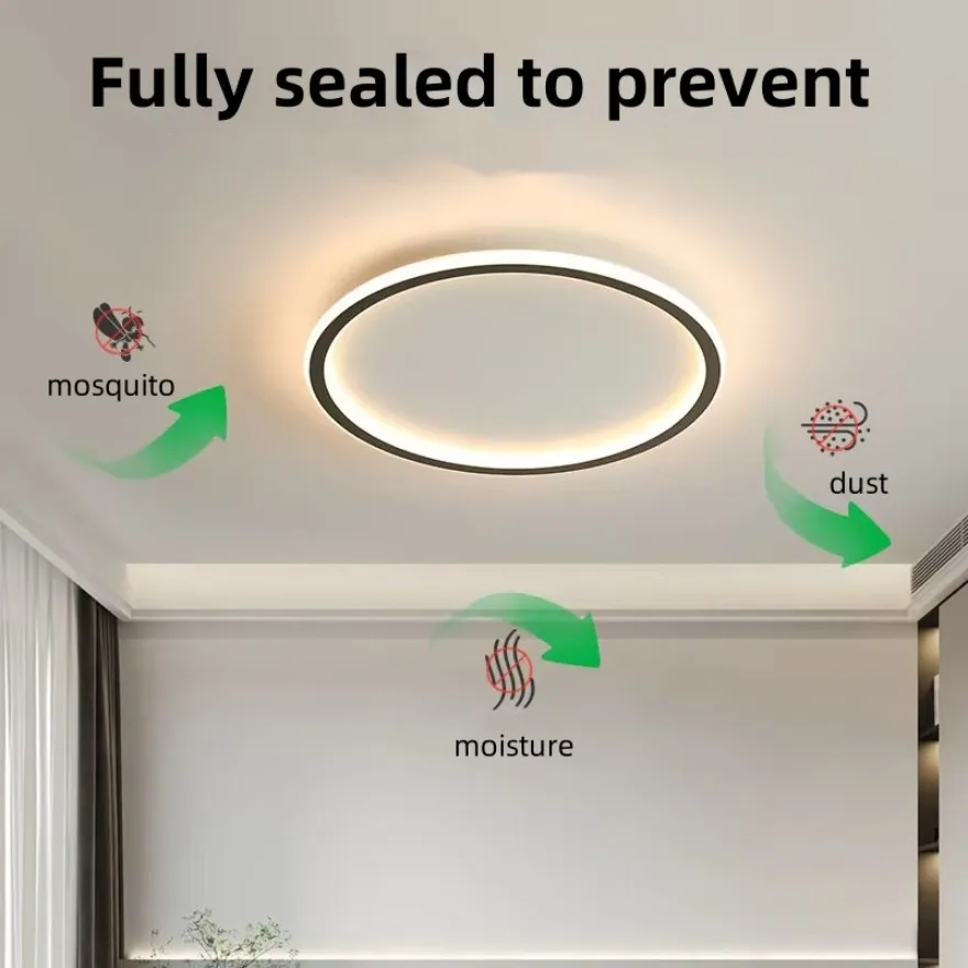 Modern LED Ceiling Light Extremely Simple and Ultra-thin Circular Home Light Bedroom Living Room Corridor Study Decoration Light