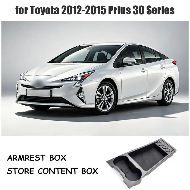 for Toyota 2012-2015 Prius 30 Series central control cup slot storage box PRIUS with additional storage box