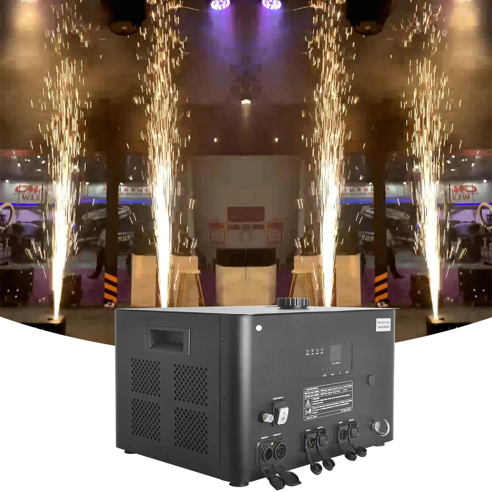 

SFX Outdoor Waterproof Spray 4-10M Manufacturers Cold Spark Machine Dj Club Stage Event Dmx Cold Sparkler
