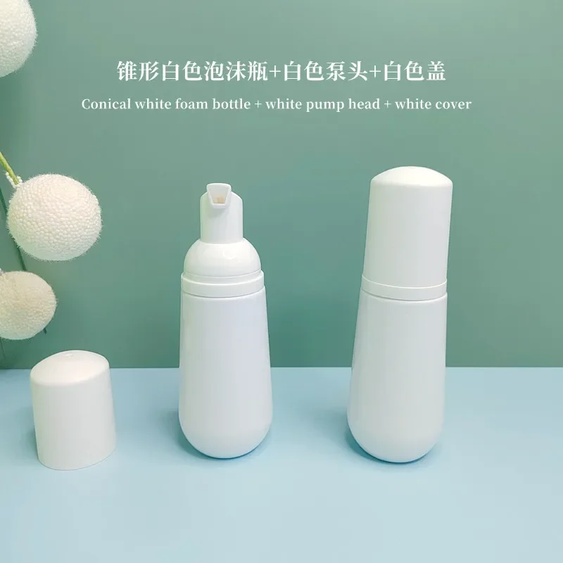 30PCS/60ml Plastic Refillable Empty Cosmetic Foam Pump Bottle  Container Cleanser Makeup Travel Bottle Soap Shampoo Foaming Cone