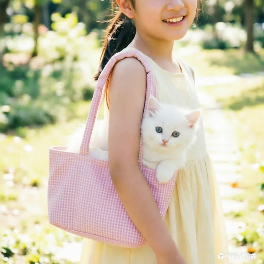 Portable Dog Cat Carry Basket Pet Handbag Reborn Doll Storage Bag With Ruffle Liner Carrier For Doll Accessoriess Lightweight