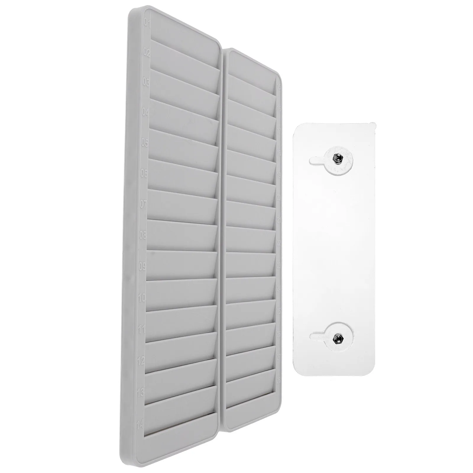 28-slot-wall-mount-plastic-attendance-cards-rack-for-office-school-exam-time-tracking-sign-in-cards-holder-office-supplies