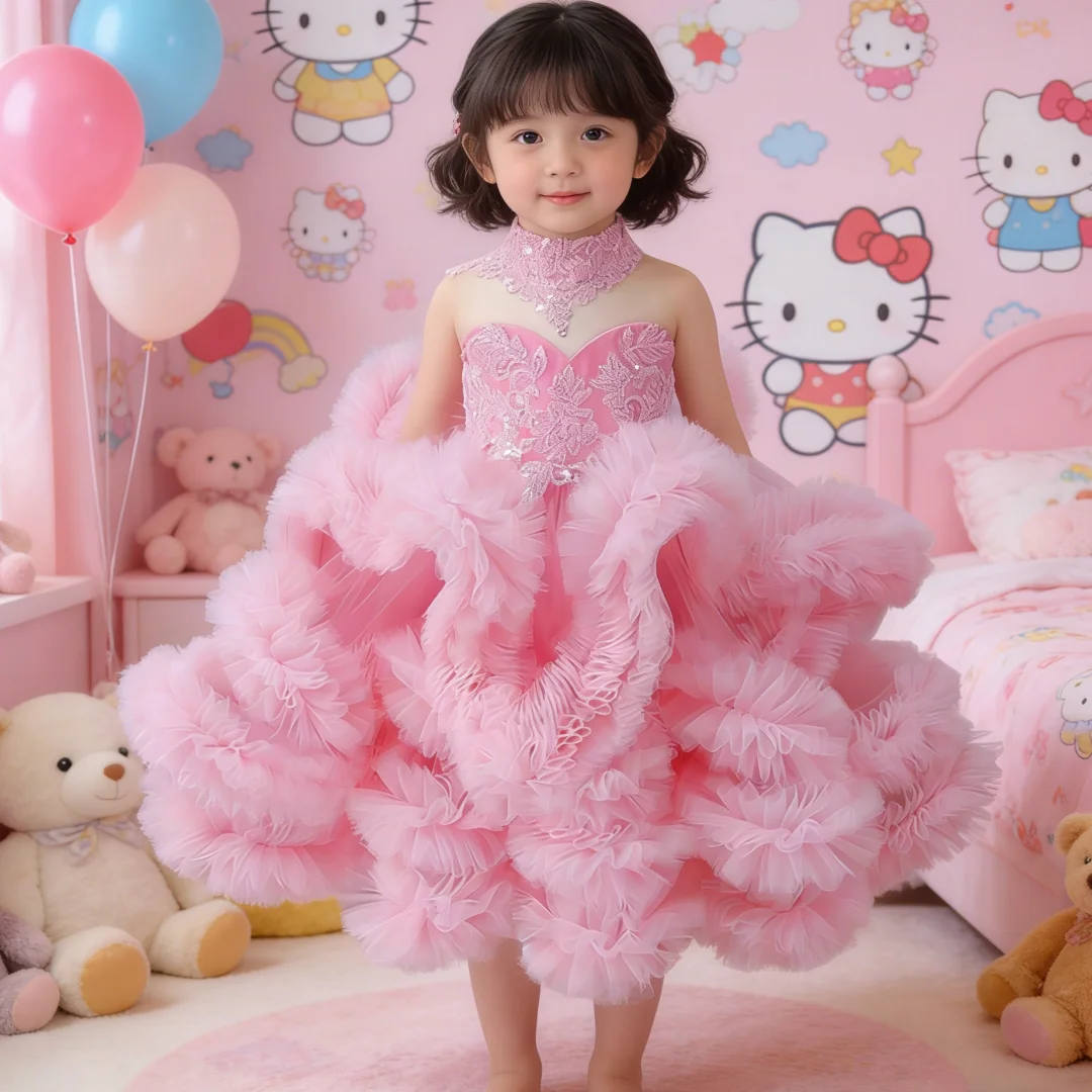 robe-de-demoiselle-d'honneur-personnalisee-en-tulle-rose-pale-avec-plis-superposes-et-volumineux-ideale-pour-mariage-anniversaire-d'enfants-premiere-communion-fete-et-bal-de-promo