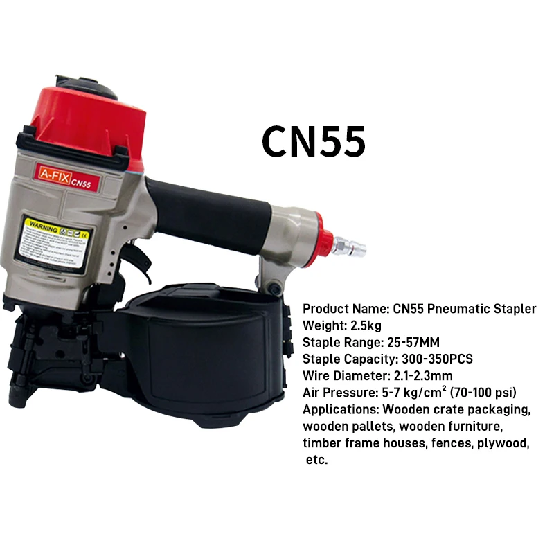 

Code nail gun pneumatic coil nail gun nail gun CN55 CN70 pneumatic nail gun woodworking nail gun