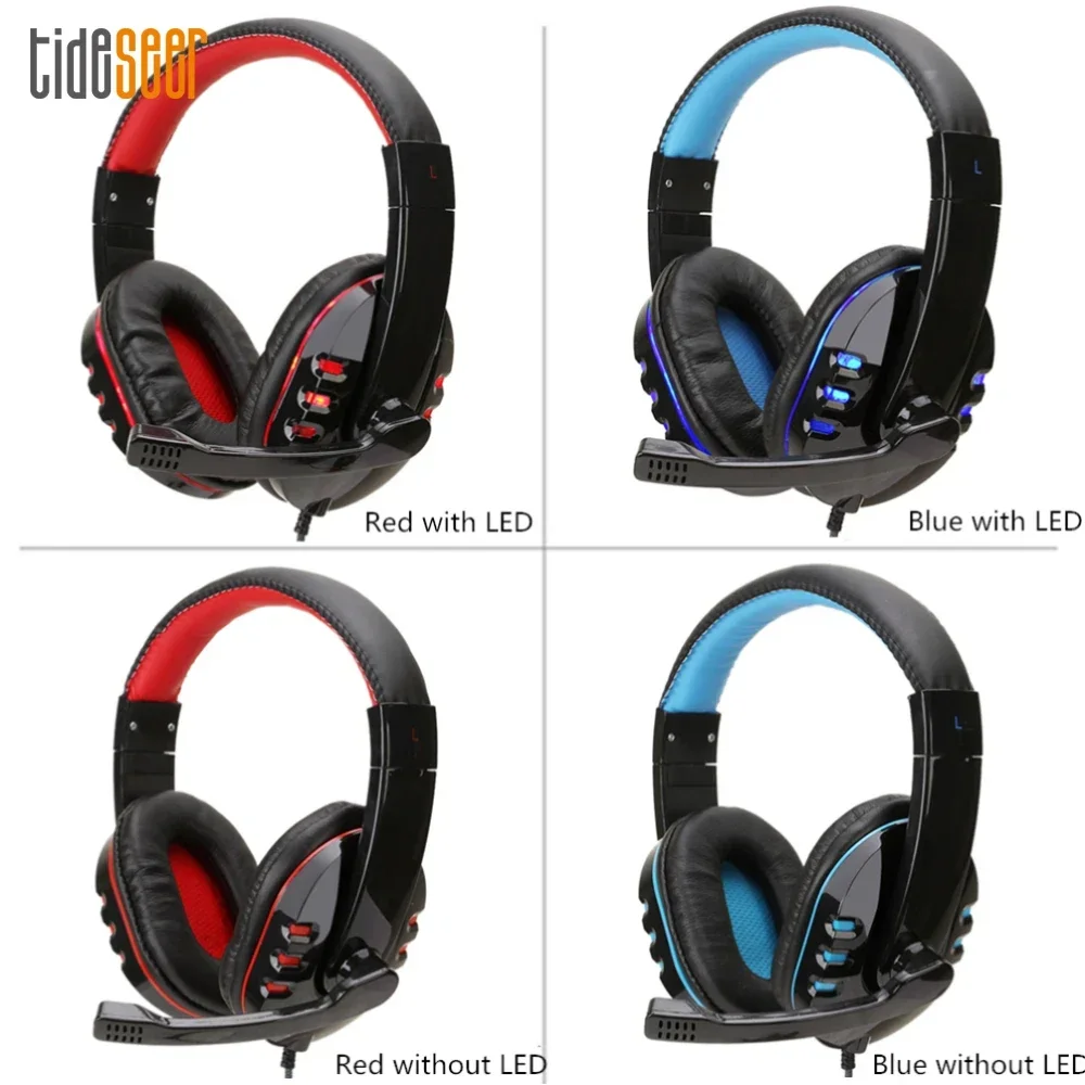 20pcs Gaming Headset 3.5mm Wired Headphones with Microphone Volume Control for Computer Switch PC PS4 Xbox One Laptop Phone