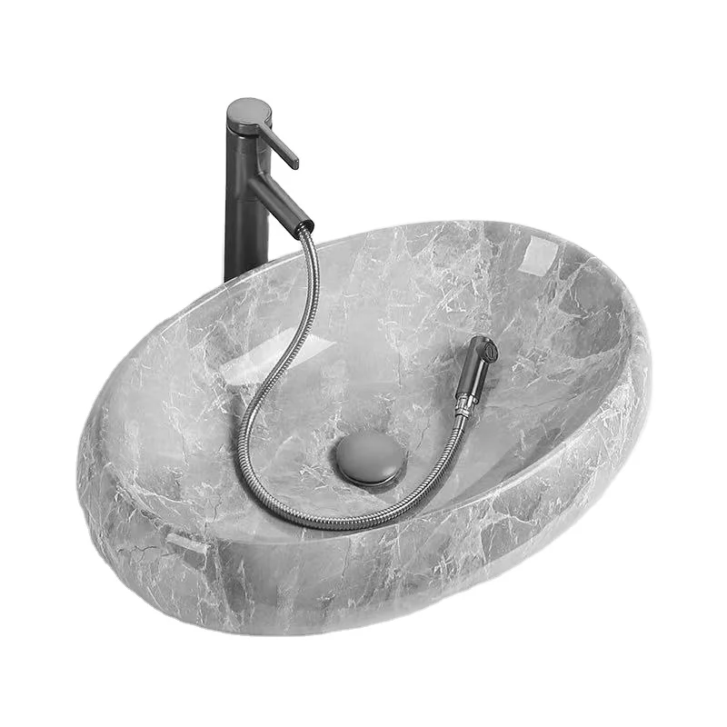 Wash basin 500 * 340 * 140mm personalized ceramic bathroom sink wash basin countertop wash basin for toilets and laundry rooms